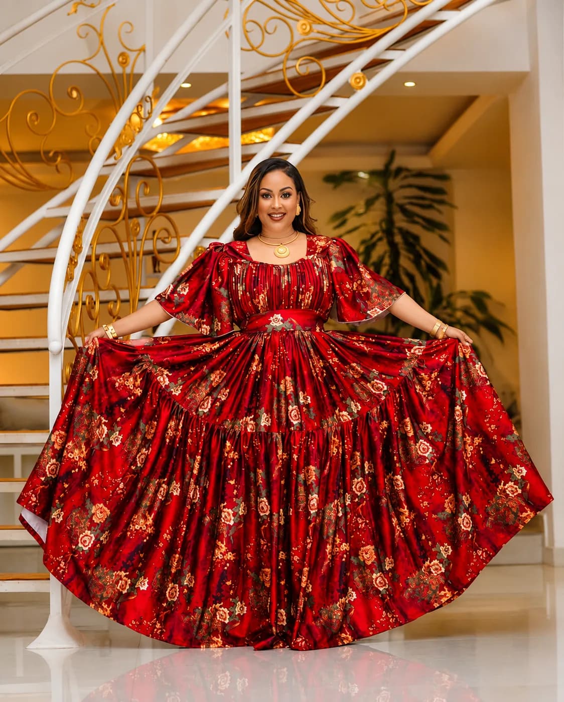 Traditional Habesha Dress – Shfon (ሽፎን