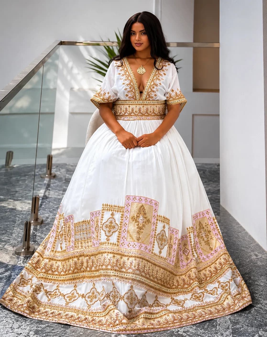 Traditional Habesha Dress – T’lfi (ጥልፊ)