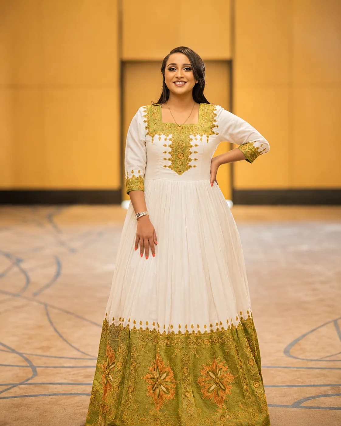 Traditional Habesha Dress – T’lfi (ጥልፊ)