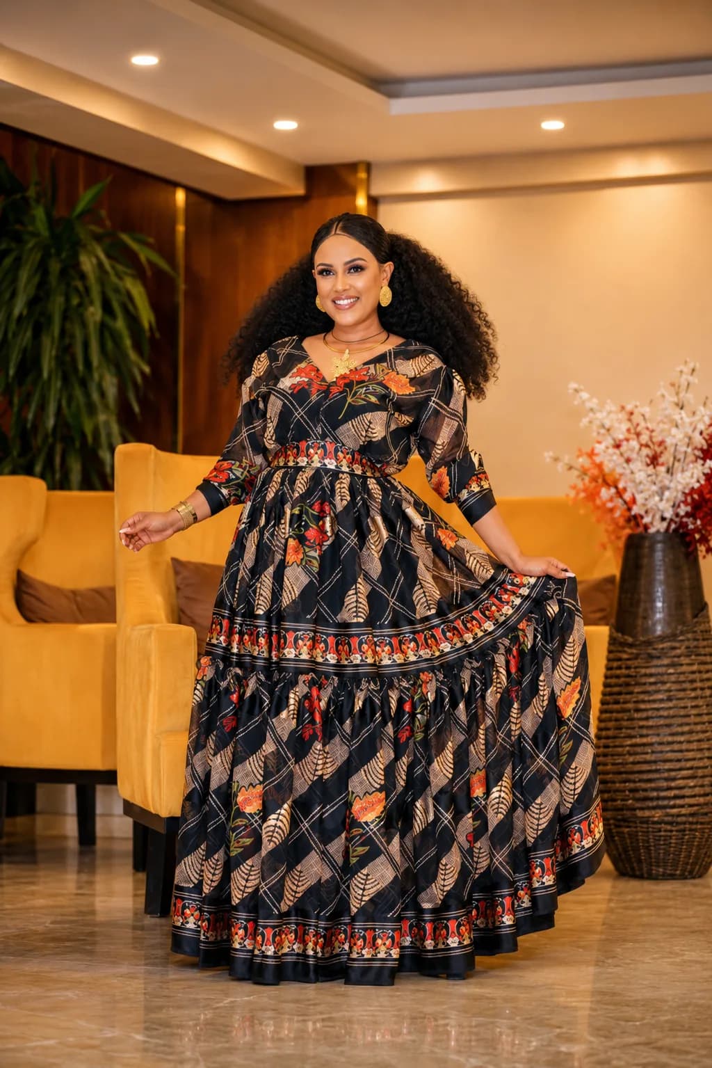 Traditional Habesha Dress – Shfon (ሽፎን)