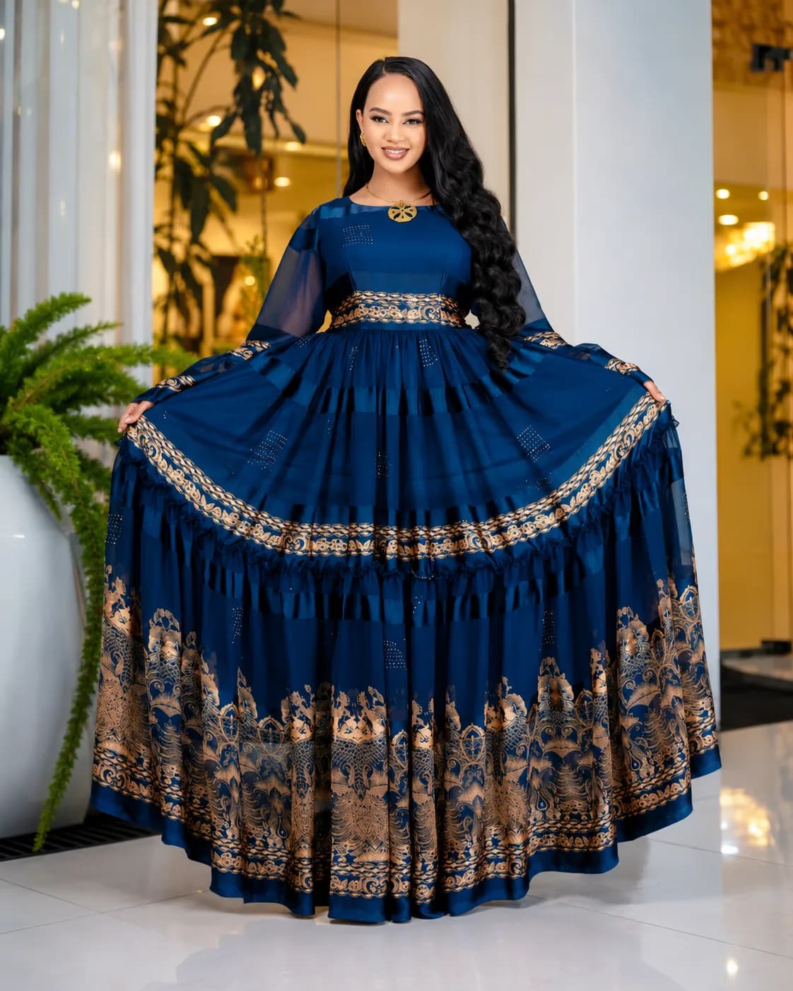 Traditional Habesha Dress – Shfon (ሽፎን)