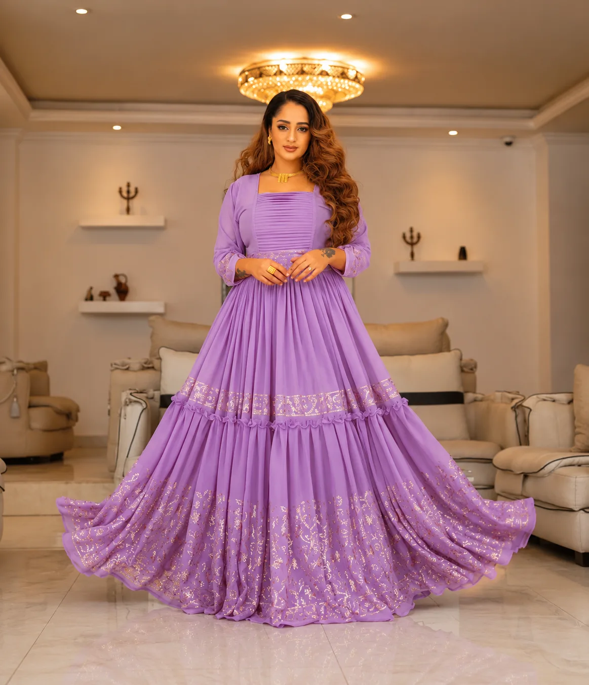 Traditional Habesha Dress – Shfon (ሽፎን)