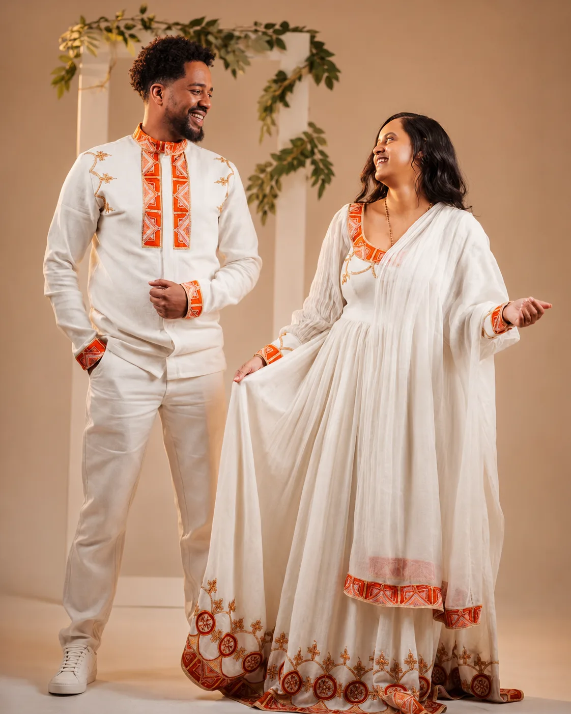 Traditional Habesha Dress – Zuria (ዙርያ) for Couples