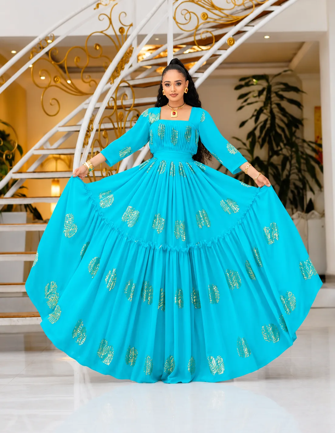 Traditional Habesha Dress – Shfon (ሽፎን)