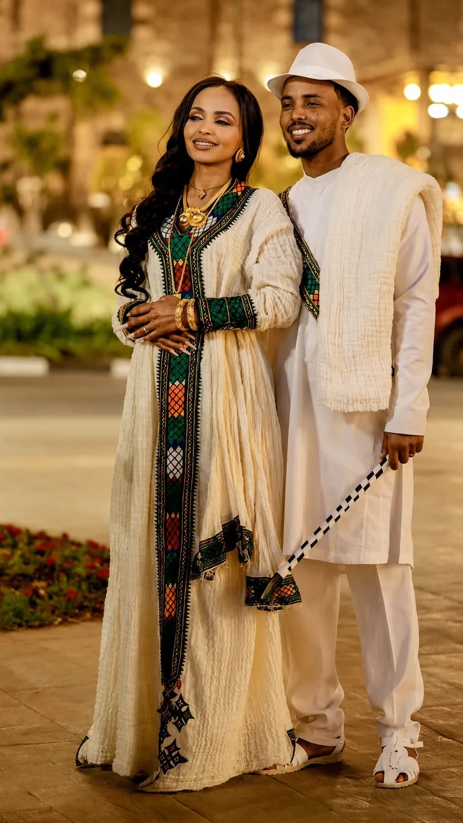Traditional Habesha Dress โ Zuria (แแญแซ) for Couples
