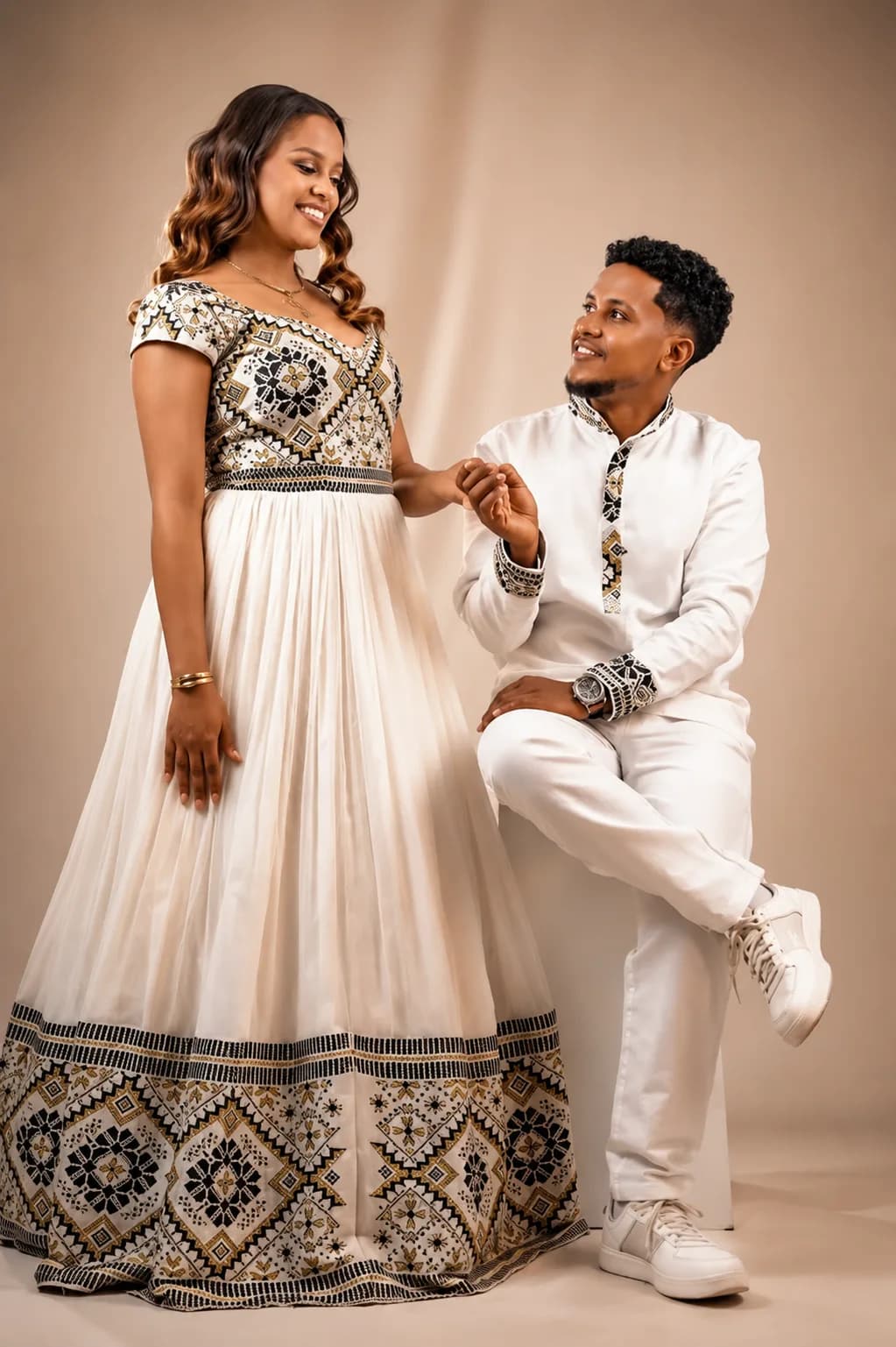 T’lfi (ጥልፊ) – Traditional Habesha Couple’s Dress